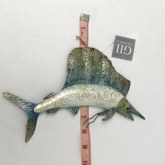 Gallerie II Swordfish Sailfish Nautical Ornament /‎ Wall Decor Metal Art - Picture 2 of 5